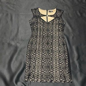 Guess dress lace with nude slip